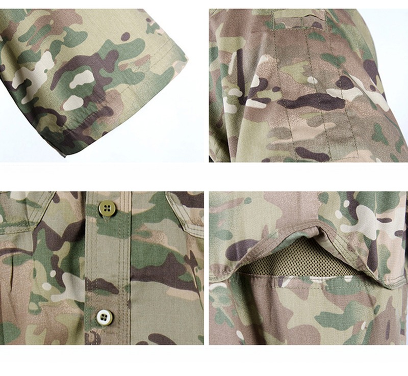 Formal Style Short Sleeve Outdoor Training Uniform Breathable and Suitable for Active