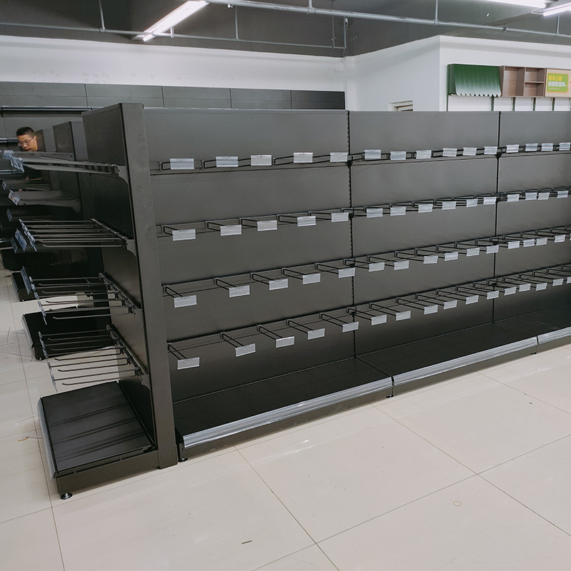 Versatile Supermarket Metal Rack For Retail Shops Long Lasting Construction