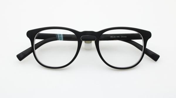 Matt Black Acetate Square Eyeglasses Unisex Reading glasses Anti Blue Light