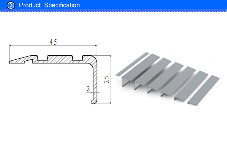 aluminium stair nosing