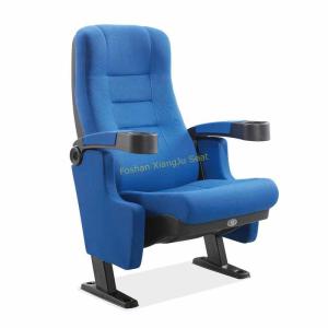 Quality Tip Up Gravity Seat Returning Mechanism Leisure Movie Theater Seats Blue Color wholesale