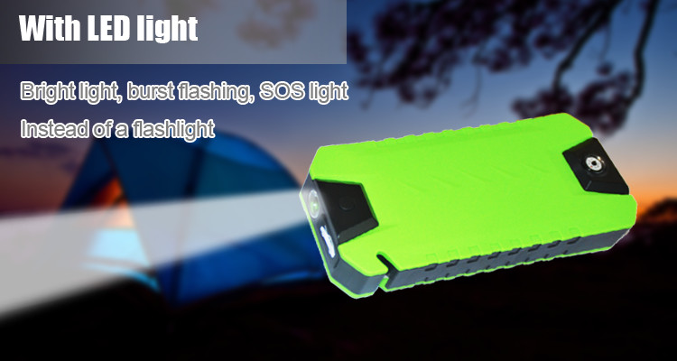 LED Light Mini 12v Jump Starter 20400mAh / Portable Battery Booster