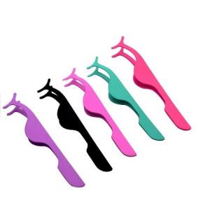 Quality High Durability Fake Lash Tweezers , Plastic Material Private Label Tweezers wholesale