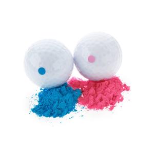 Quality 2 Inch Golf Ball Baby Reveal With Pink Blue Powder wholesale
