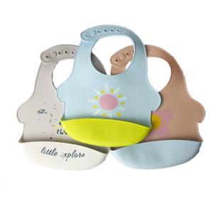 Quality Ergonomic Silicone Baby Feeding Set Lightweight Customized Logo Printed Soft wholesale