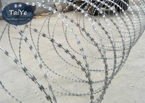Quality Aluminum Alloy Silver Razor Wire Mesh Fencing Used For Cottage And Society Fence wholesale