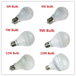 Quality E14 E27 110V 220V warm/cool white 2835 LED Bulbs Light Lamp 3w/5w/7w/9w/12w/15w wholesale