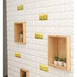 Fashionable 770*700mm 30kg/m3 Pe 3D Foam Wall Stickers