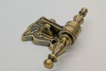 Brass Plating Metal Coffin Handles Zinc Alloy Material High Durability