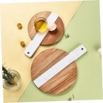 Kitchen round cutting board Marble acacia wood splicing cutting board with