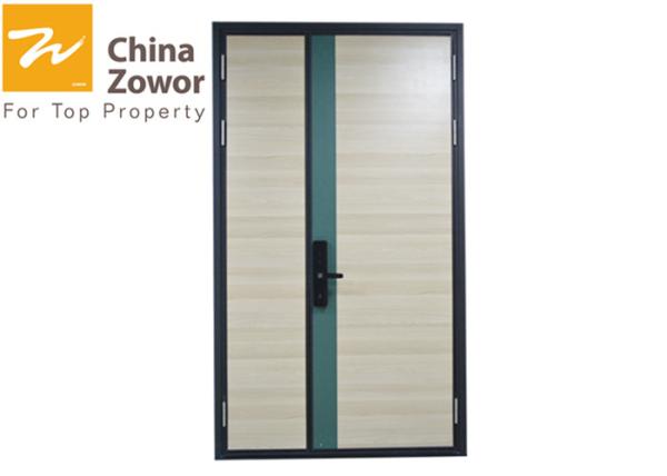 36'' X 84'' Unequal Leaf RH Active Steel Insulated Fire Door For Hotel/ Wood
