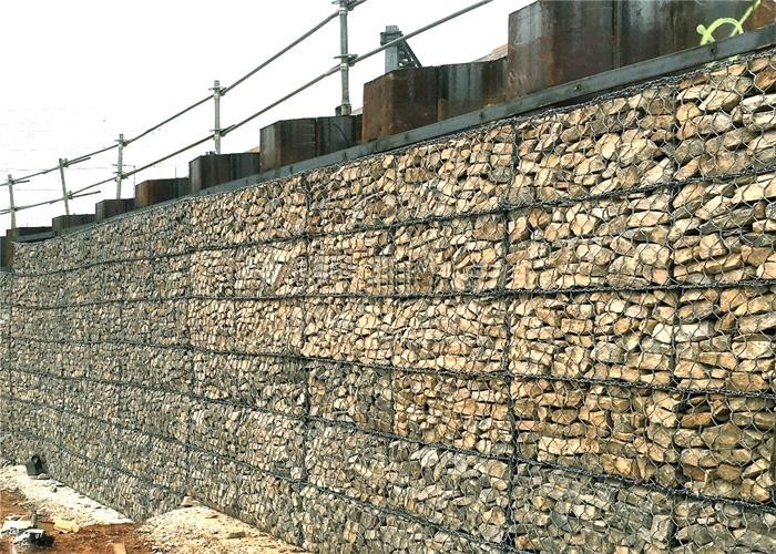 Iron 2 X 1 X 1m Pvc Coated Gabion Wire Mesh For Cages