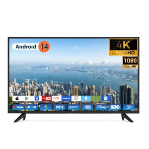 Quality Flat Screen Televisions Smart Tv 32 40 43 50 55 65 75 Inch Led Tv Inteligente De 75 Pulgadas Android Televisores wholesale