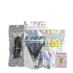 Quality Laser Film Transparent Holographic Mylar k Bag wholesale