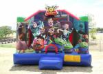 Cartoon Themed 0.55mm PVC Inflatable Bounce House / Indoor Jumping House