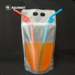 Transparent Juice Drink PET Plastic Stand Up k Bags