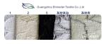 Grey Elastic Cord Lace Material / Floral Viscose Nylon Cotton Fabric CY-DK0011