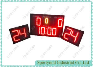 Quality LED Indoor Basketball Electronics Scoreboard with double 24s Shot Clock for basketball sports wholesale