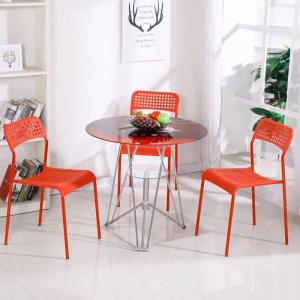 Quality Living Room Round Glass Top Dining Room Tables 2 Chairs Set Home Kitchen Furniture wholesale