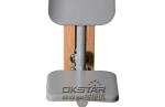 wooden street lamp outdoor fitness leg exercise machine
