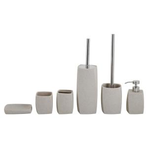 Quality Twist Square Shape Sandstone Bath countertop Set For Hotel Home bathroom wholesale