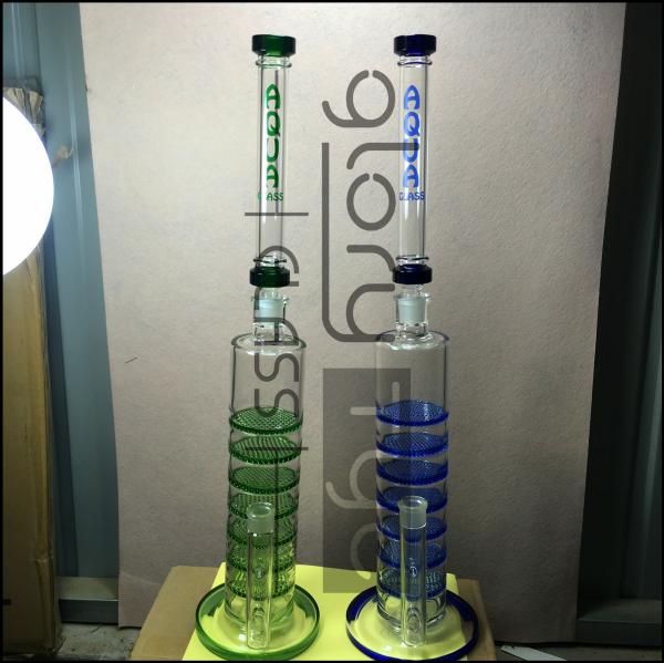 15 Inch Hookah Water Smoking Pipe Glass Hookah Water Bubbler 3 Perk W Ice