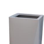 Outdoor standing planter white irregular quadrilateral flower pots