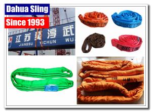 Quality Industrial Endless Round Slings 2 Ton Green For Large Steel Bars Eco Friendly wholesale