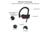 USB Charging Waterproof Workout Headphones , Water Resistant Bluetooth Earphones