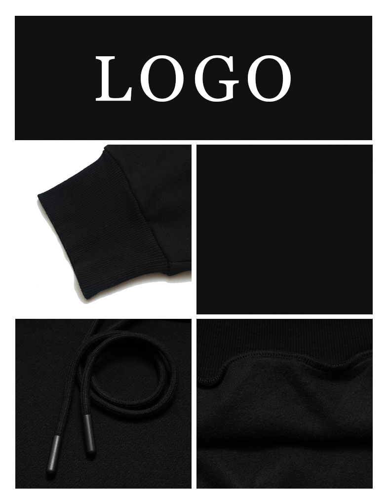 American Streetwear Hoodie Casual Men's and Women's Hoodie with Round Neck Custom Logo