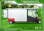 Red 2 Passenger 48V Electric Ambulance Car For Emergency Closed Type