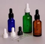 20ml 50ml Essential Oil Bottles Amber Glass Dropper Bottles With Plastic Cap