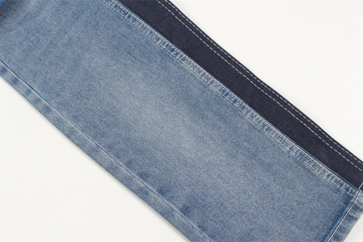 OEM 343gsm Raw Denim Fabric 160cm Full Width Dark Blue Shade