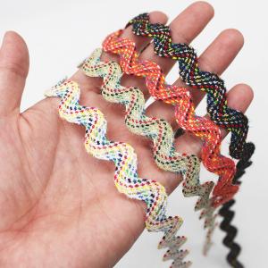 Quality Oeko-Tex 100 1.5cm Dress Metallic Rick Rack Trim wholesale