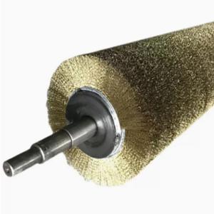 Quality Metal Rotary Industrial Cylindrical Brush Roller For Conveyor Belt Cleaning wholesale