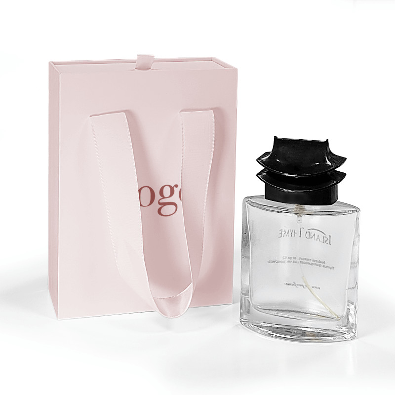 Custom Logo Drawer Sliding Cardboard Luxury High End Gift Paper Box Necklace Bracelet Jewelry Perfume Packaging Box With Handle
