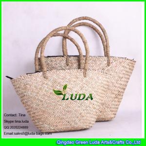 Quality LUDA handmade straw tote bag seagrass beach straw bags wholesale