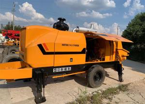 Quality 80cbm Used Concrete Trailer Pump Zoomlion Renewed Portable Cement Pump wholesale
