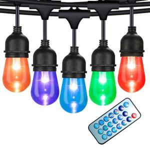 Quality Heavy Duty RGBW Outdoor Bulb String Lights Garden Festoon Lights wholesale