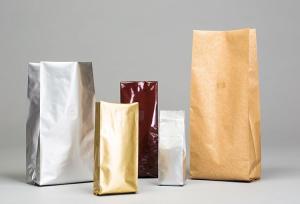 Quality Valve Sealable Mylar Foil Coffee Packaging Zipper Bags Ground Matte Kraft Paper Printed wholesale