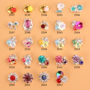 Quality Hot NEW Wholesale Alloy Jewelry 3D Nail Art Jewelry Nail rhinestones Sticker Supplier Number ML2147-2253 wholesale