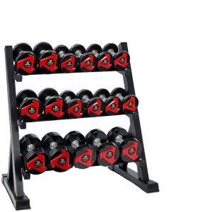 Quality Strength Training Three Layer Dumbbell Rack Fitness Equipment Commercial wholesale