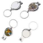 Sublimation Blanks Sublimation Nail Clipper Keychain DIY Stainless Steel Nail