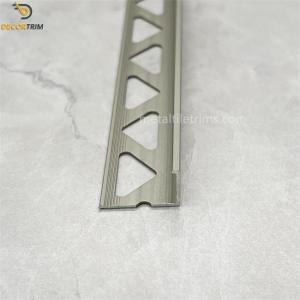 Quality Aluminium Trim Edg Metal Tile Trims Height 8mm / 10mm / 12mm wholesale