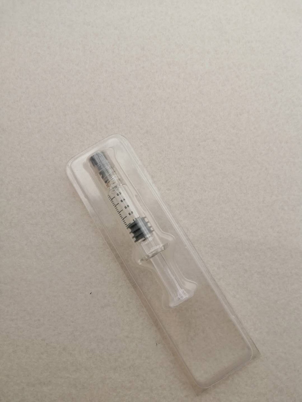 Medical Device Blister Packaging PET PVC Clamshell for 1.0ml Syringe Process Type