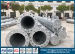 Steel Hot Dip Galvanized Electrical Power Pole For Transmission Line Project