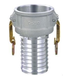 Quality Aluminum Cam And Groove Coupling Camlock Type C Female Coupler Hose Shank wholesale