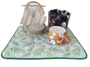 Quality Kitchen Dish Drying Mat Heat-Resistant Printed Rack Microfiber Polyester wholesale