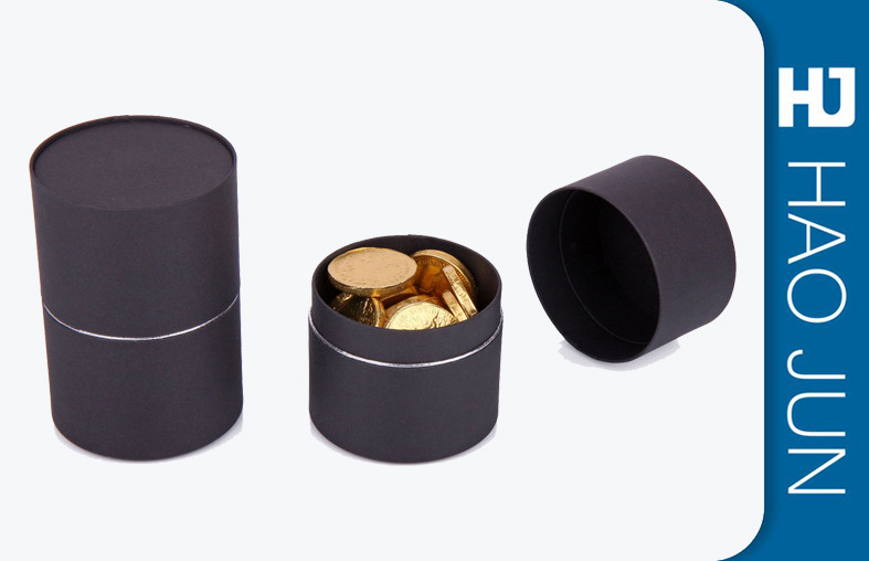 Handmade Cardboard Cylinder Tubes For Chocolate , Matt Lamination Surface