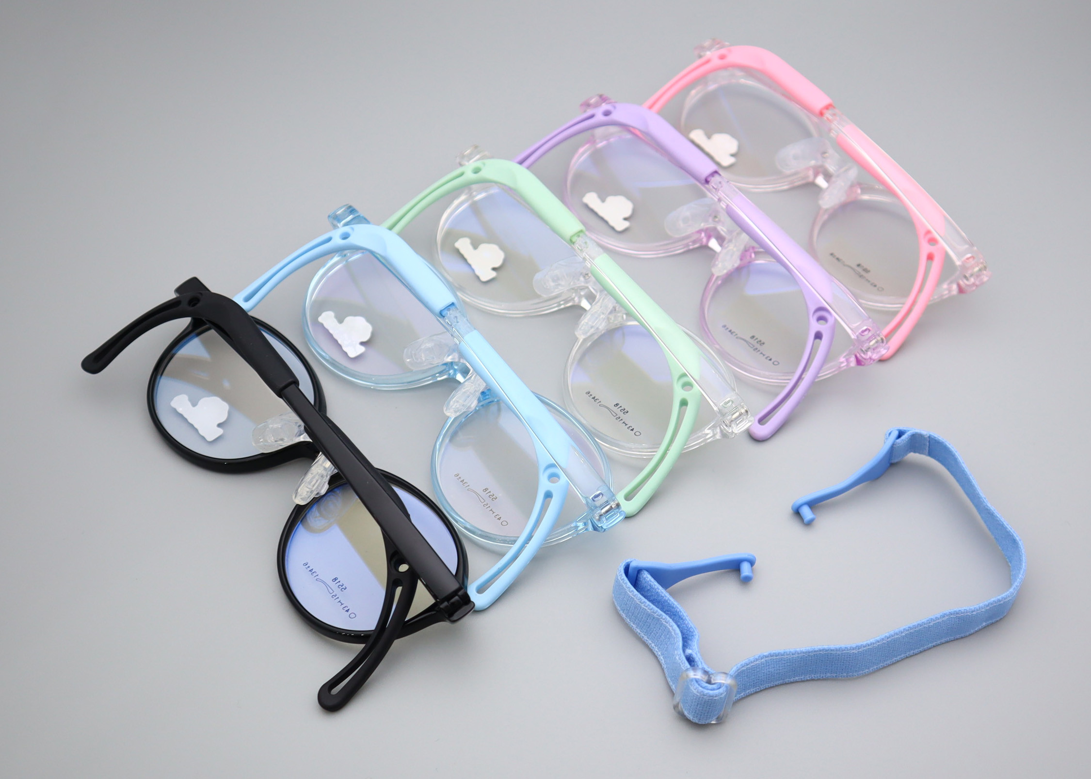 Safe And Secure LF 5518 Kids Elliptic TR Silicone Optical Glasses